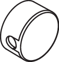 Hewi rosace 63518 chrome, pour porte-papier hygiénique et anneau porte-serviettes