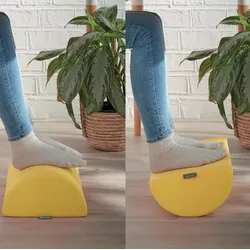 LEITZ Fußstütze Ergo Cosy Polyester/Schaumstoff gelb