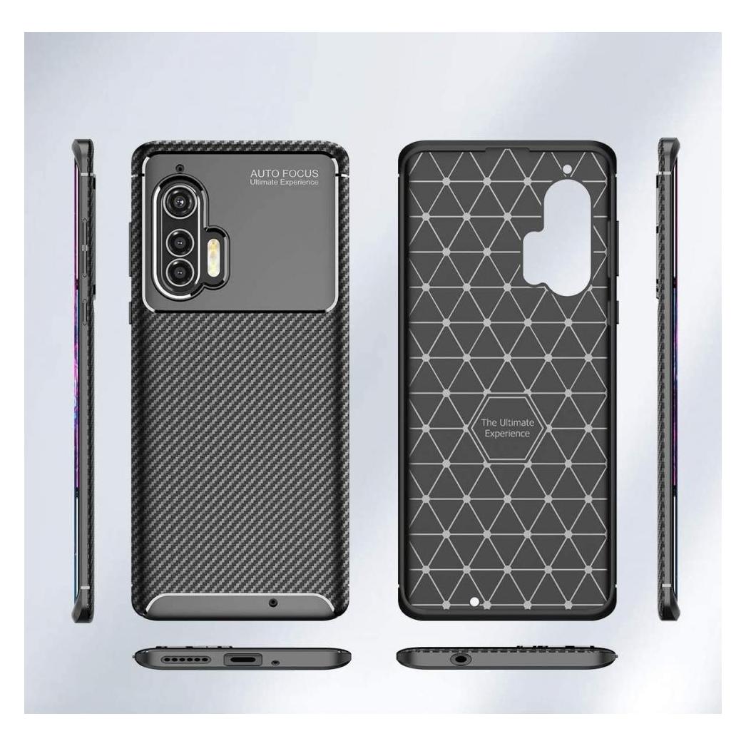 Screenguard Motorola Edge+ Hülle Carbon Design TPU Case (Motorola Edge+) (00028503)