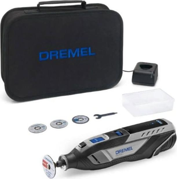 Dremel 8250 Accu-multitool 12V met 2Ah accu en 5 accessoires, 5.000-30.000 omwentelingen per minuut
