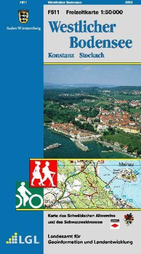 Landesamt für Geoinformation und Landentwicklung Baden-Württemberg (LGL) - Westlicher Bodensee: Konstanz Stockach: Konstanz - Stoackach. Mit Wander-, Radwegen und touristischer Infrastruktur - Preis vom 09.10.2026 07:28:09 h