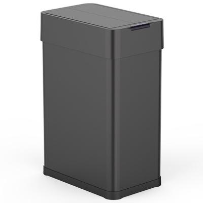 Kitchen Move Automatischer Edelstahl-Mülleimer SILVERLAKE schwarz 60L Edelstahl Schwarz