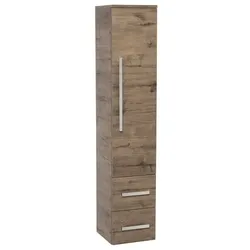 SAT Cube Way Badezimmerschrank hoch Wellington Eiche CUBE3CHV35DW