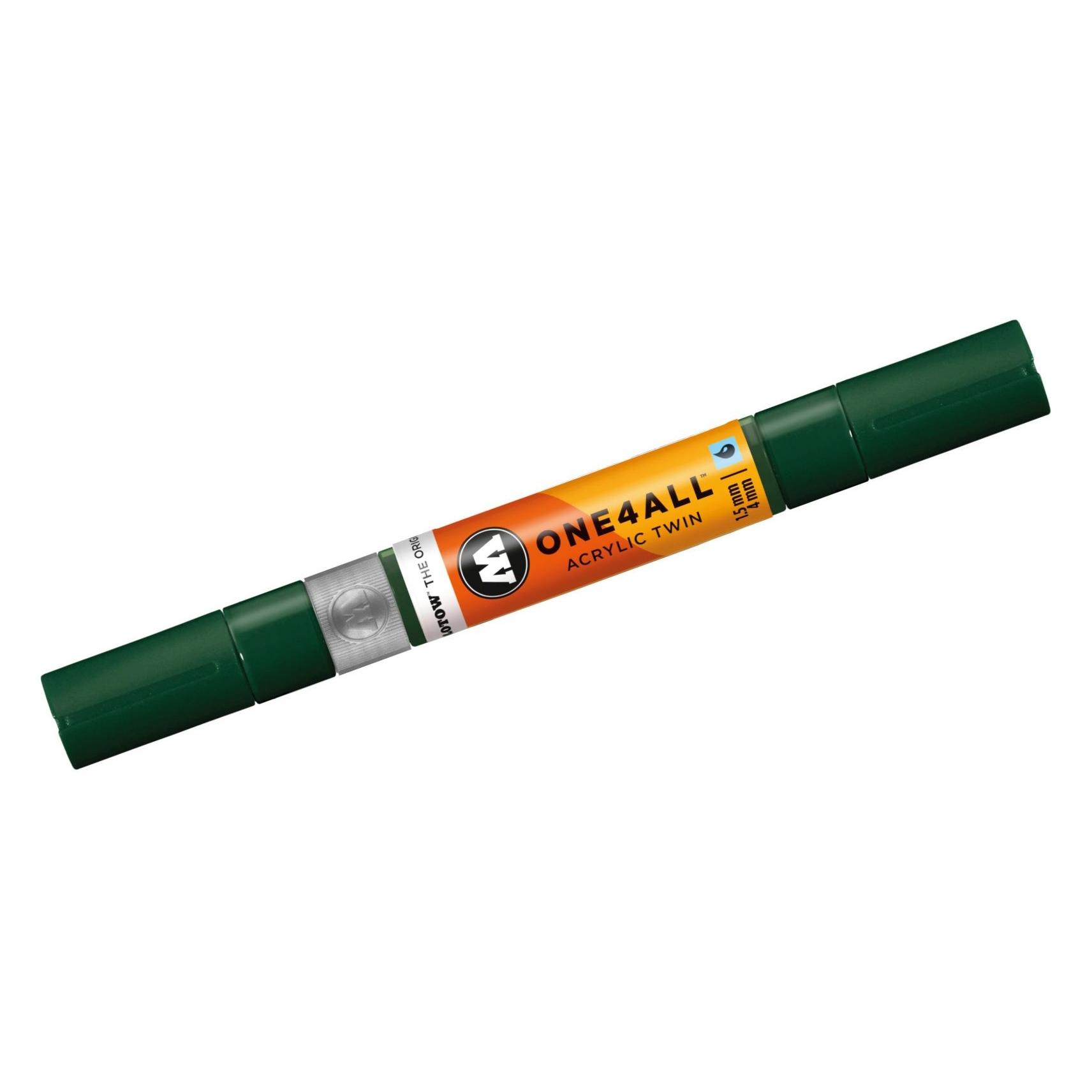 Molotow Marqueur pour Maquettes - One4All Twin - Acrylique Vert Future - 1,5/4mm - -145 - 15 cm (MO227422)