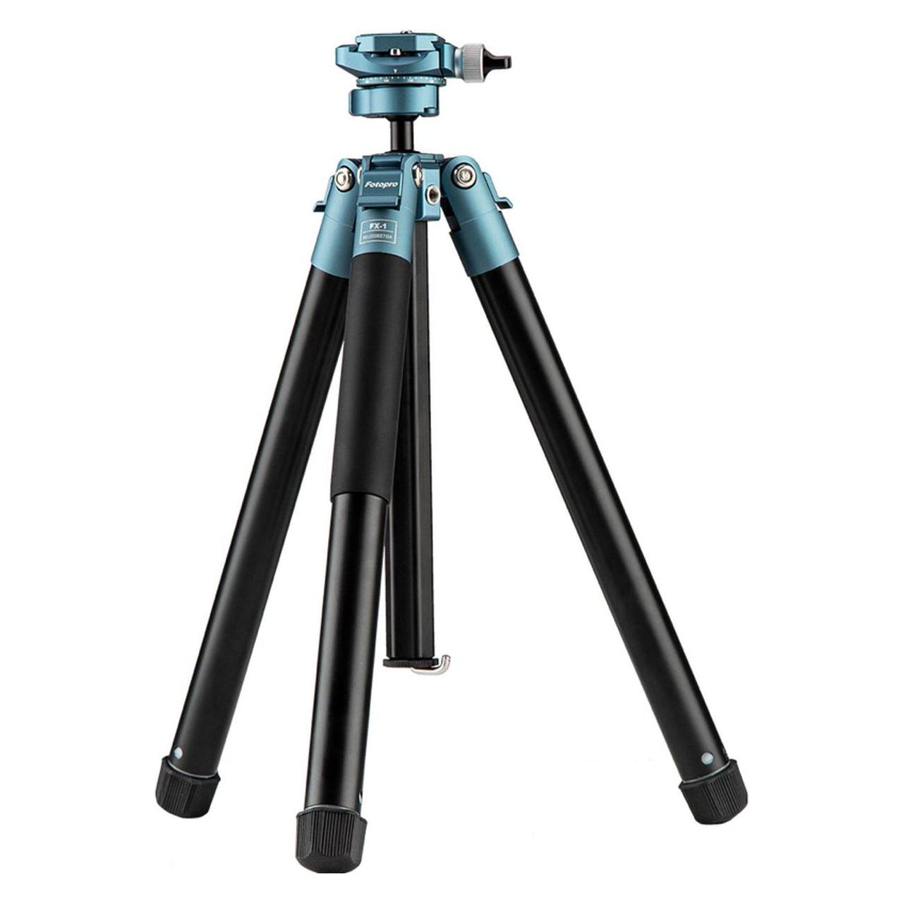 Fotopro Fly 1 Aluminium Blau / Schwarz Stativ (Metall) (FLY-1 Blue)