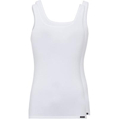 Unterhemd SKINY "Cotton Advantage", Damen, Gr. 36, N-Gr, weiß, Obermaterial: 96% Baumwolle, 4% Elasthan, unifarben, figurbetont, Rundhals, Unterhemden Unterhemd, bequem, weich, basic, eng, Baumwollmix