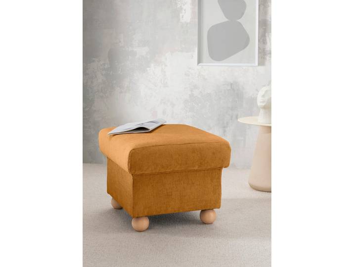 Livetastic Hocker Torello, Gold, Holz, Buche, Uni, quadratisch, 56x46x56 cm, Made in EU, erweiterbar (Typenauswahl), Wohnzimmer, Hocker, Sitzhocker