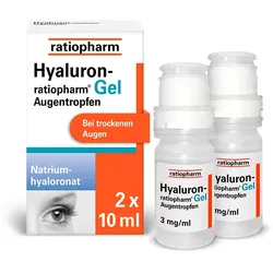 Hyaluron-ratiopharm Gel Augentropfen 2X10 ml