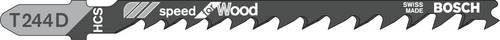 Bosch Accessories 2609256719 Stichsägeblatt HCS, T 244 D Speed for Wood 2St.