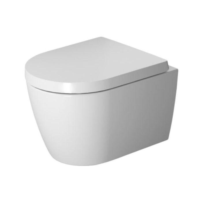 Duravit ME by Starck Wand-WC Compact Rimless Set 45300900A1 weiß, WC und WC-Sitz, inkl. Durafix