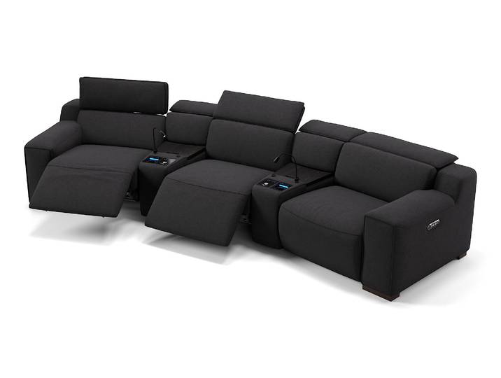 Stoff Kino Sofa LORETO Relax Couch
