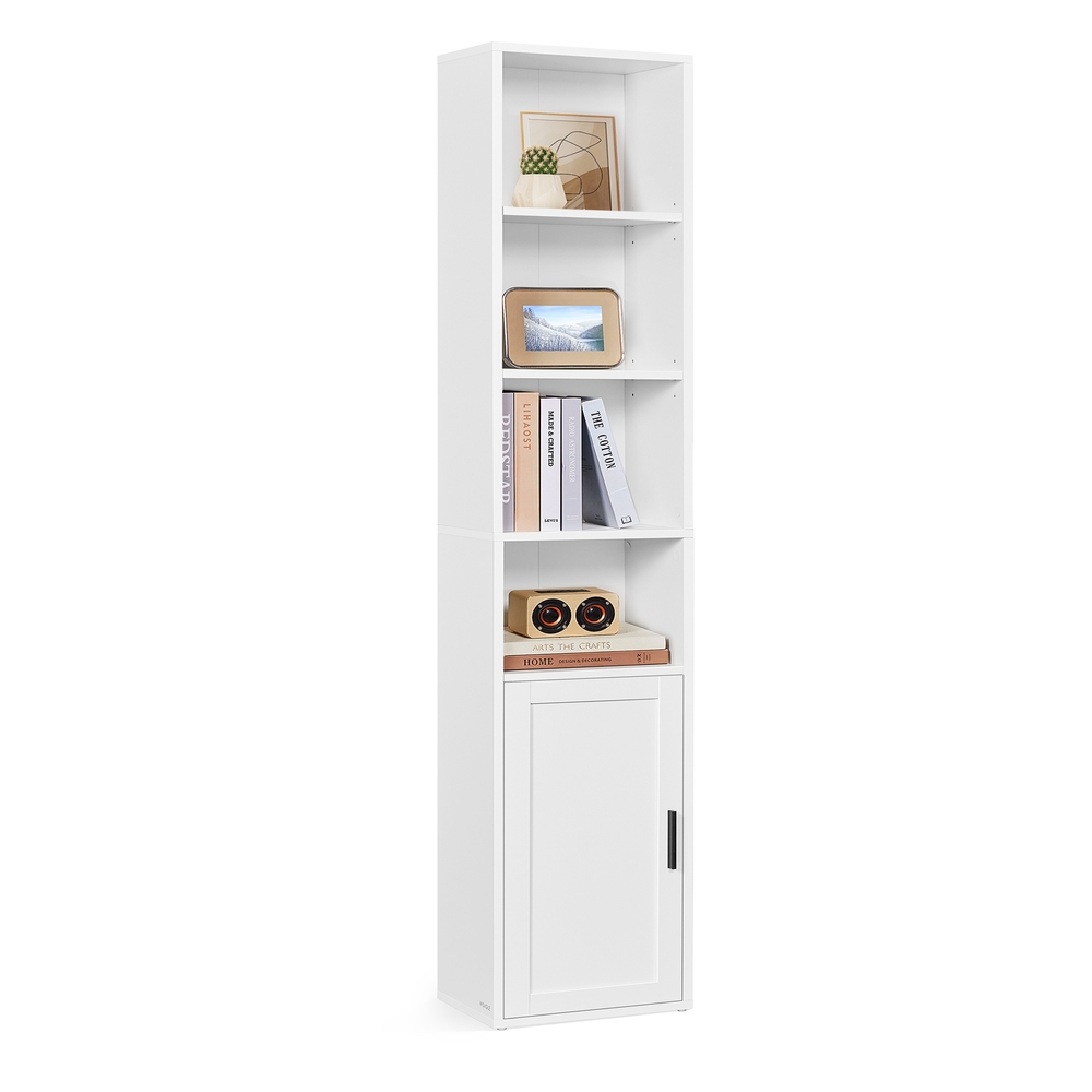 VASAGLE CUSTOS Kollektion Regal mit 6 Ebenen wolkenweiß LBC401W01