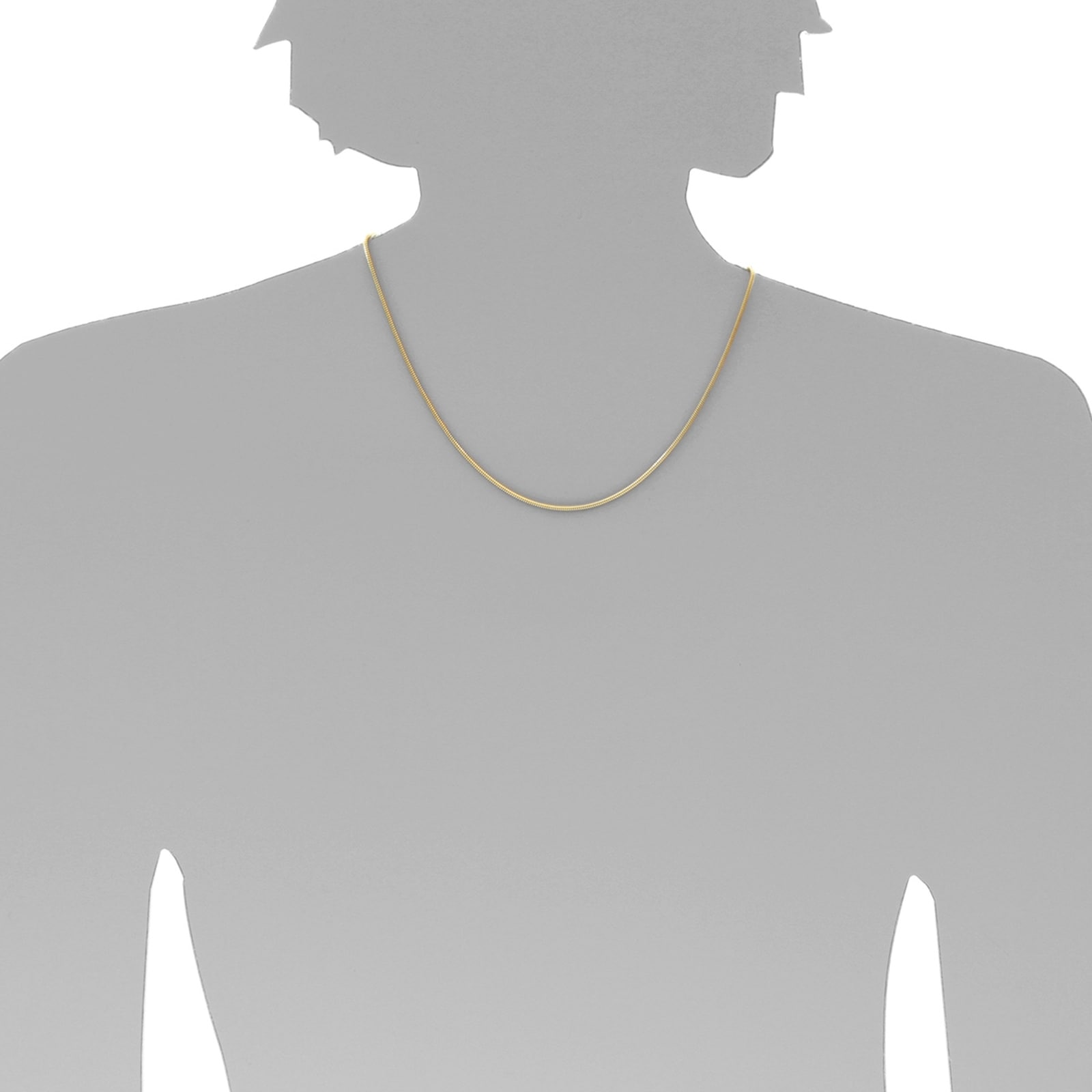 Goldkette OSTSEE-SCHMUCK "Ostsee-Schmuck Kette Schlange 1,6 mm Kette Schlange 1,6 mm" Gr. 42, gold (weiß, neutral), Halsketten, Damen, 42cm, Gelbgold 333, L: 42, Goldkette