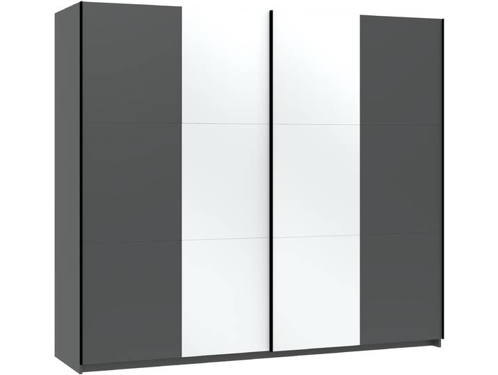 Schwebetürenschrank ARIA anthrazit 2 Türen