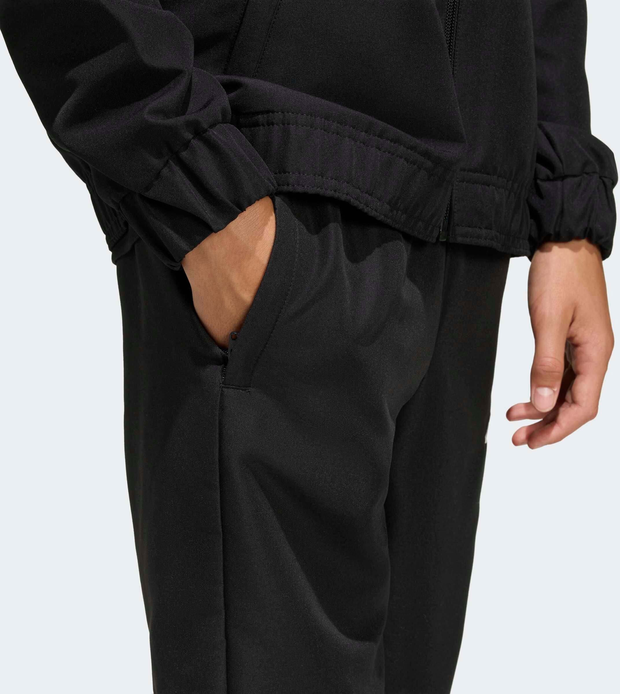 Trainingshose ADIDAS PERFORMANCE "ENTRADA26 PRESENTATION KIDS", Damen, Gr. 128, N-Gr, schwarz (schwarz, weiß,), Obermaterial: 100% Polyester, Hosen Trainingshose schwarz, weiß, 128, N-Gr