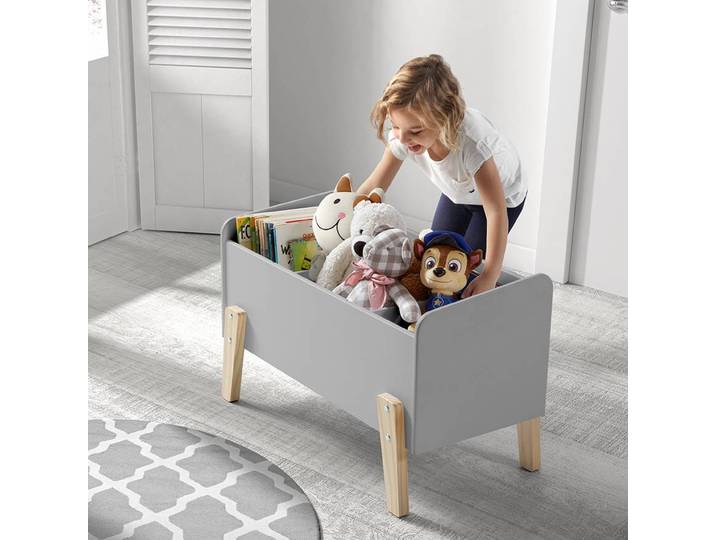 Spielzeugkiste Kiddy 80 x 39 x 48cm Grau/Lichtgrau