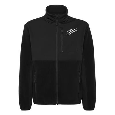 Yoga-Sweatjacke PLEIN SPORT "Sweatjacke", Herren, Gr. 5XL, schwarz (02, schwarz), Außenmaterial: 100% Polyester, Sweatjacken