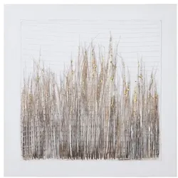 GILDE Bild »Cespuglio« braun, 80x80x3 cm