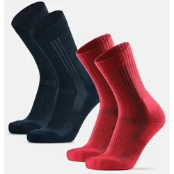 PREMIUM WANDER CREW SOCKEN - 2-Pack - Rot | Marineblau - 35-38