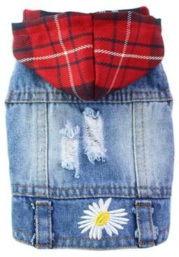 Pet Hub Denim Cowboy Pet Dog Coat   Small Dog Jeans Jacket & Vest   Puppy Outfits & Cat Clothes S 5