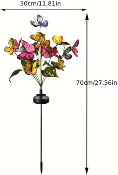 Inspire Picks Solar Butterfly Flower Garden Light Waterproof LED Lawn Landscape Decor colorful always On