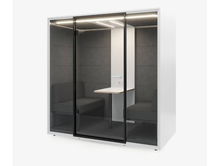 Meetingbox Quattro Weiß Weiß Grau Grau Standard Schwarz