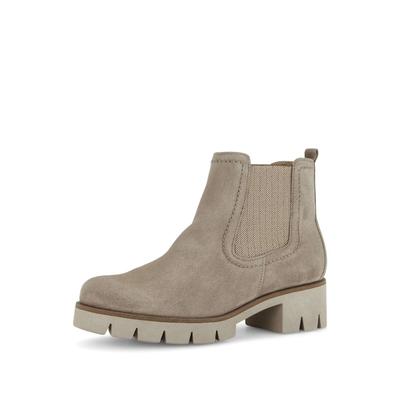 Chelseaboots GABOR "Chelsea Boot", Damen, Gr. 40, beige, Schuhe Chelseaboots