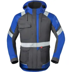 Multinorm Parka "50286" 5safety Image+ - S - dunkelgrau/kornblau