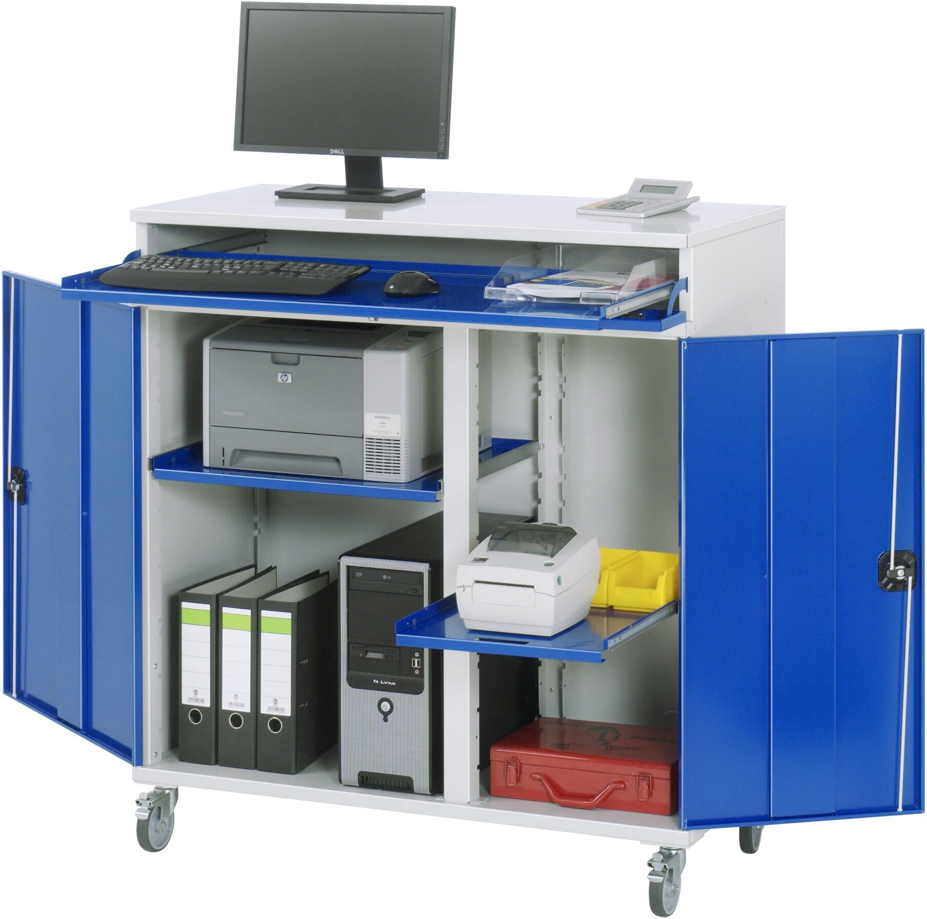 Rau Computer-Schrank - Modell 60 BxTxH 1100x520x1185 mm (07-1100T-M60F.11)