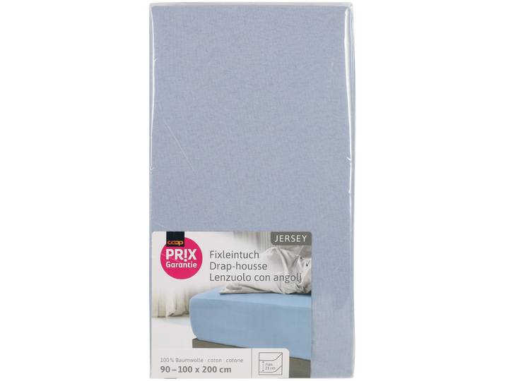 Prix Garantie Fixleintuch Jersey blau 90x200cm