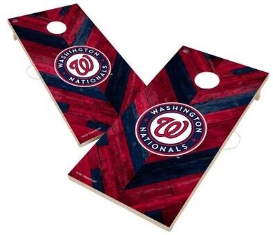 Skip's Garage Washington Nationals MLB Cornhole Board Set