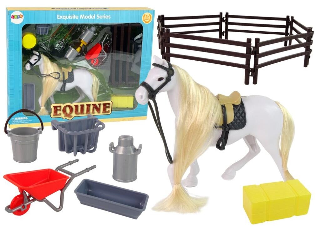 Lean Toys Paardenbeeldje Kammende accessoires voor paardenhomestead