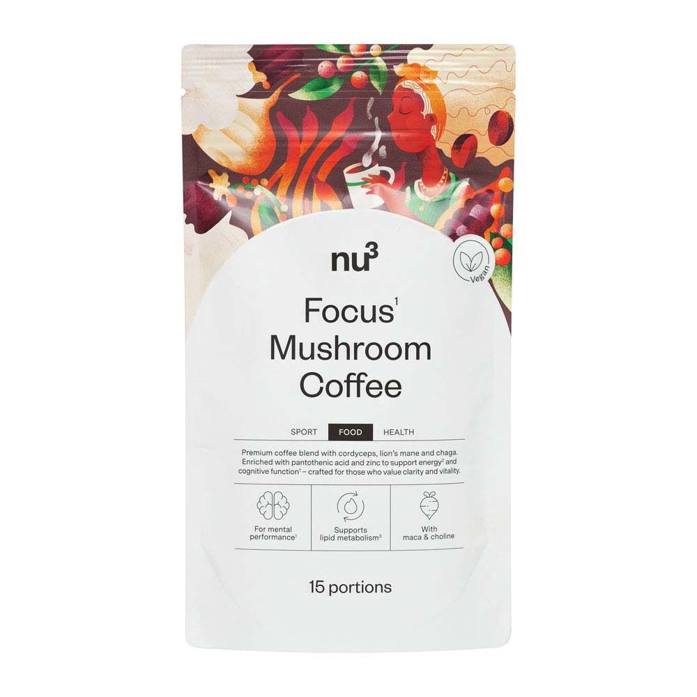 nu3 Focus Mushroom Coffee 120 g Pulver