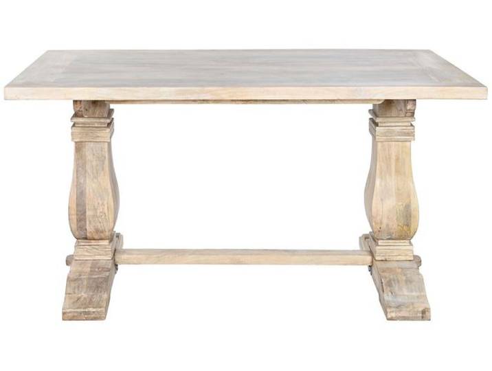 Table à manger - PEGANE - Bois de manguier - Rectangulaire - 8 places