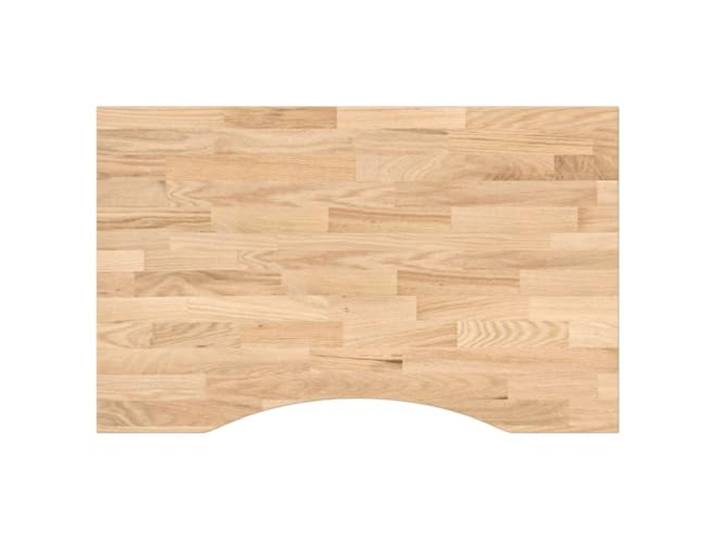 GKHPYURE Tischplatte 80 x 60 x 2,5 cm Eiche massiv unbehandelt Massives Eichenholz, fein geschliffen, rechteckige Form, glatte Oberfläche, personalisierbar mit Lack oder Lack