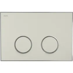 MEPA Frame Betätigungsplatte 2-Mengen Sand-Glanzchrom, 421067 421067