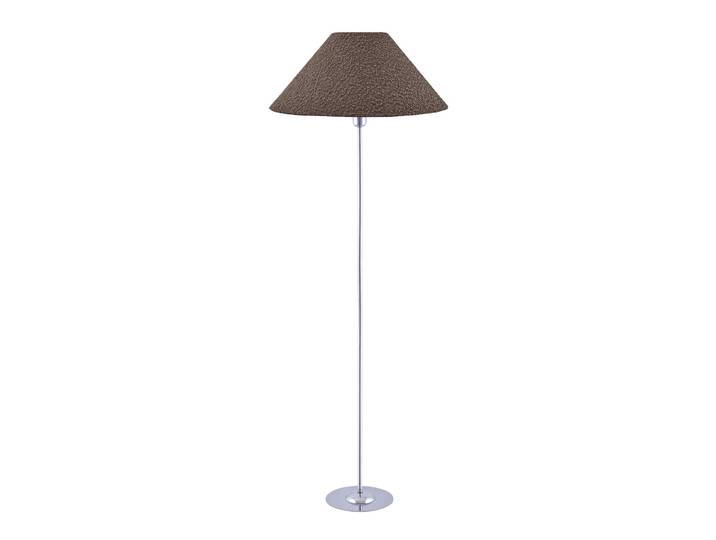 Iris Stehleuchte braun/chrom Textil Ø 45 cm - Globen Lighting - Wohnzimmer - Modern - Stoff / Textil - Einflammig