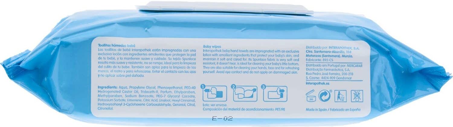 INTERAPOTHEK toallitas húmedas 72 uds