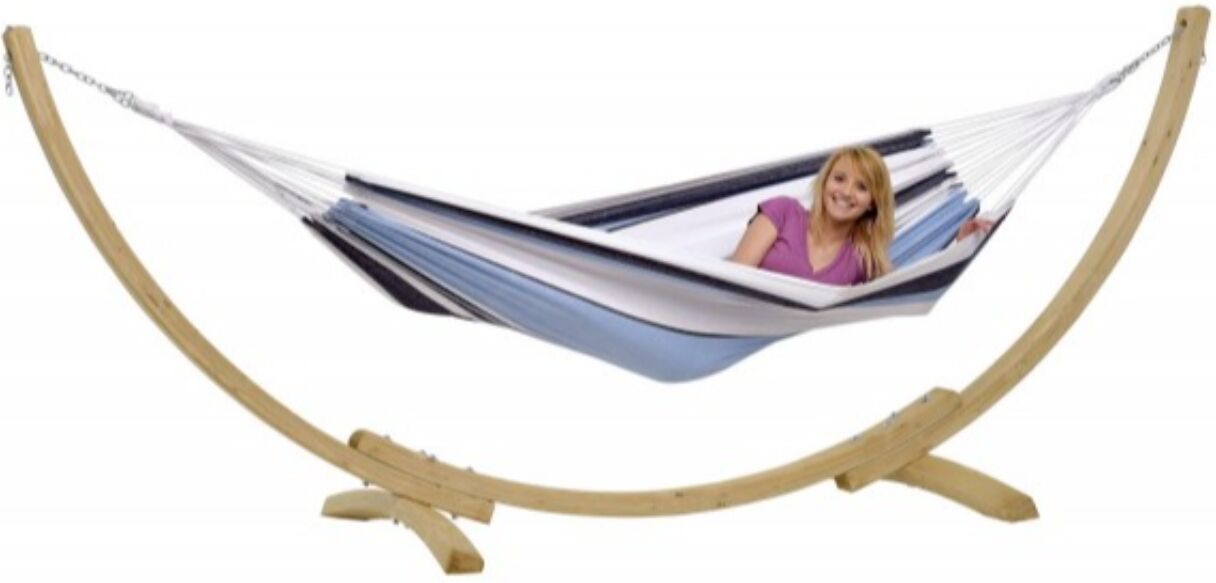 Hamac Amazonas Apollo Set coloris marine 210 x 140cm