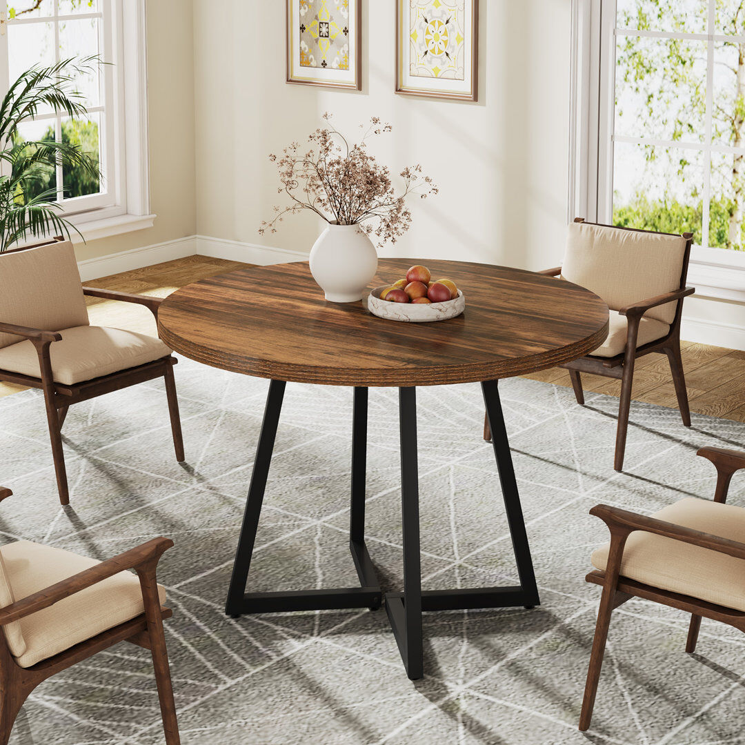 Blue Elephant Sled 80Cm L x 80Cm W Dining Table Brown
