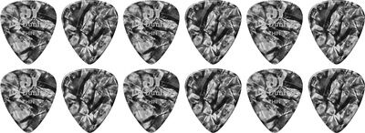 Dunlop Celluloid Black Pearloid Thin