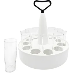 Luxentu, Biergläser, Kölschkranz-Set mit Gläsern (0.20 l, 12x)
