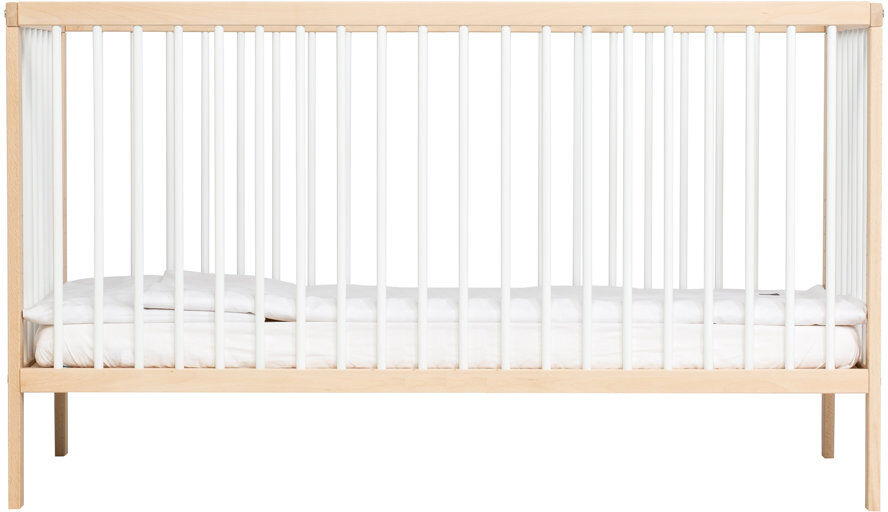 Mokee Midi Cot Bed White Beech Standard