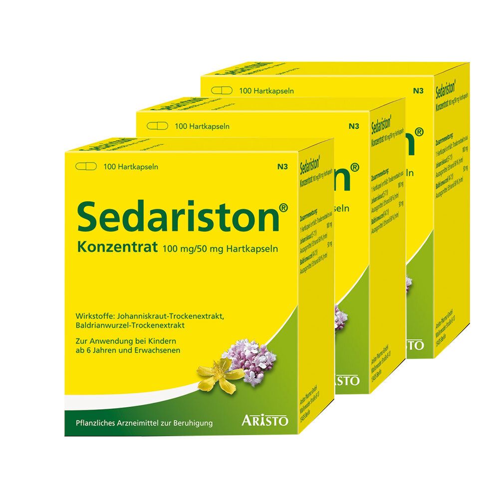 Sedariston Konzentrat 100 mg/50 mg 3-er-Pack 3x100 St Hartkapseln