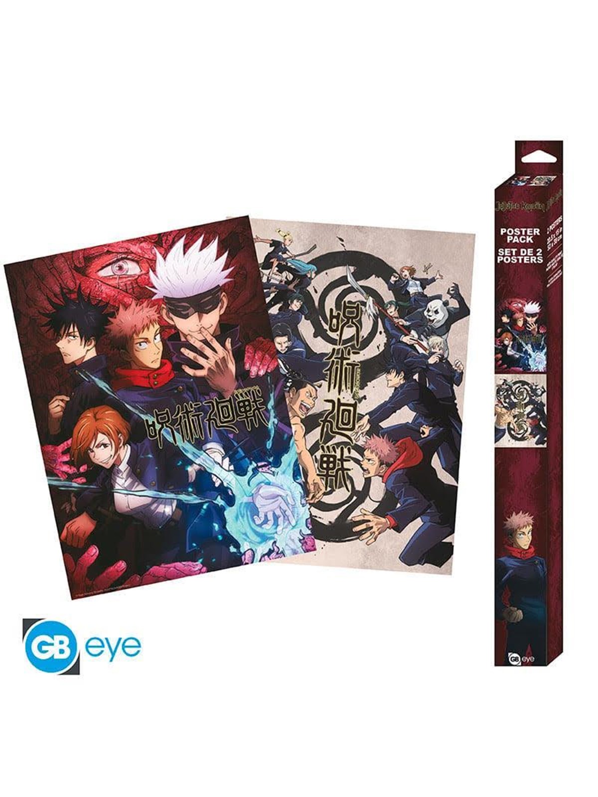 GB Eye - Jujutsu Kaisen - Set Og 2 Posters - Group and Schools - Plakat