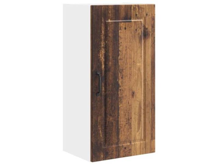 fsahslih Wandschrank Porto Altholz 40x31x80 cm Holzwerkstoff Platzsparender Wand-Küchenschrank aus Holzwerkstoff in Altholz-Optik für Küche, Flur oder Schlafzimmer mit 3 Fächern.