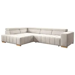 Exxpo by Gala Ecksofa mit Funktion Elias Stoff Pearl