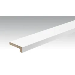 MEISTER Folien-ummantelte Profile Winkelabdeckleiste XL 2380 x 22 x 70 mm 02222 Weiß DF (streichfähig)