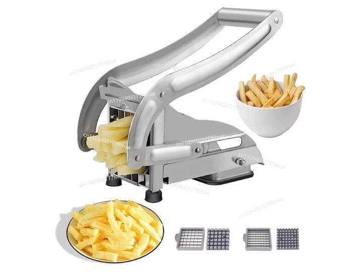 Coupe-pommes de terre domestique en acier inoxydable, presse manuelle pour coupe-frites et concombres