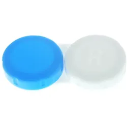 Kontaktlinsenbehälter II hellblau weiß